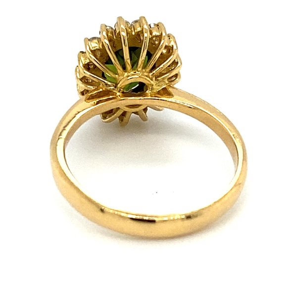 GIA Certified Chrome Tourmaline 1.42ct Diamond Rng - Picture 5 of 9